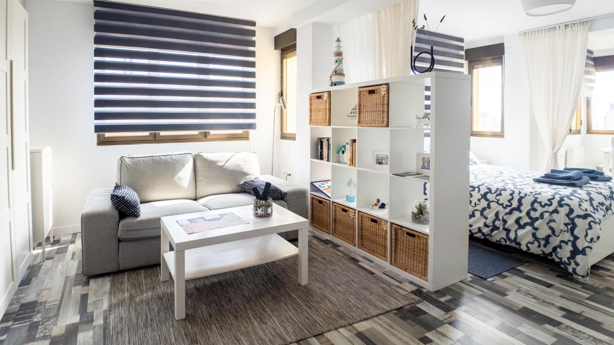 Loft En Gijon - Cimavilla Con Vistas Al Cerro Bagian luar foto